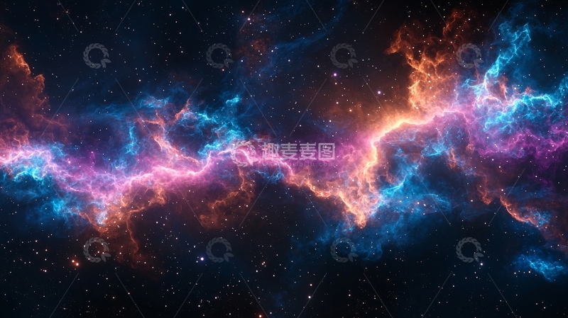 高清大图下载【趣麦麦图】星云与星空的壮丽景象