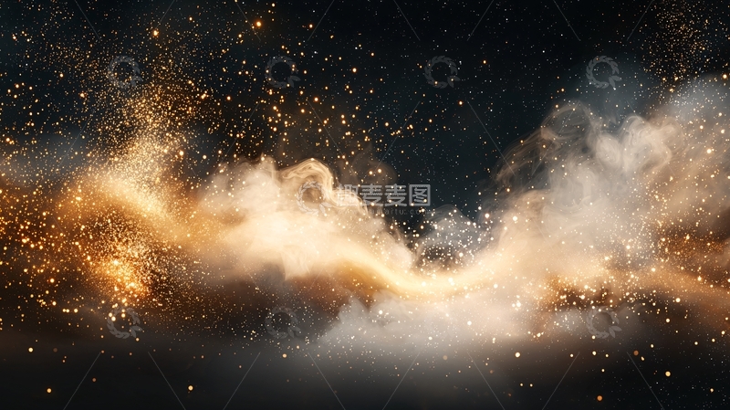 高清大图下载【趣麦麦图】星河云雾飘渺夜景