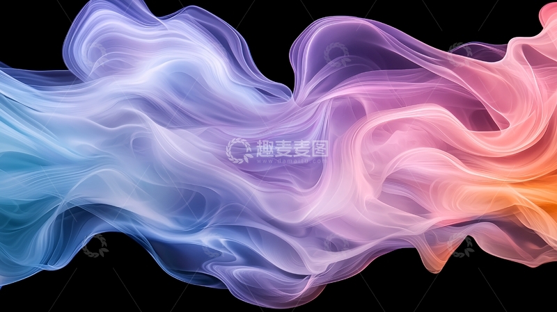 高清大图下载【趣麦麦图】抽象流动色彩背景图