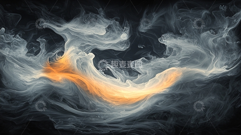 高清大图下载【趣麦麦图】烟雾缭绕的抽象艺术背景