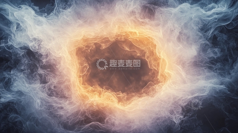 高清大图下载【趣麦麦图】火焰漩涡背景素材