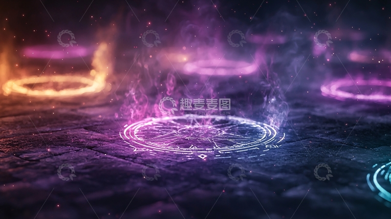 高清大图下载【趣麦麦图】神秘魔法阵高清图片