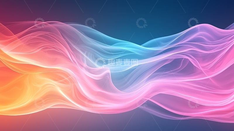高清大图下载【趣麦麦图】色彩流动抽象背景