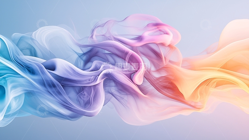 高清大图下载【趣麦麦图】流动的色彩抽象艺术背景