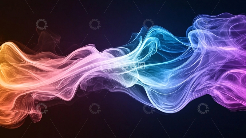 高清大图下载【趣麦麦图】色彩流动抽象艺术背景