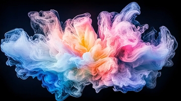 色彩斑斓的烟雾效果背景