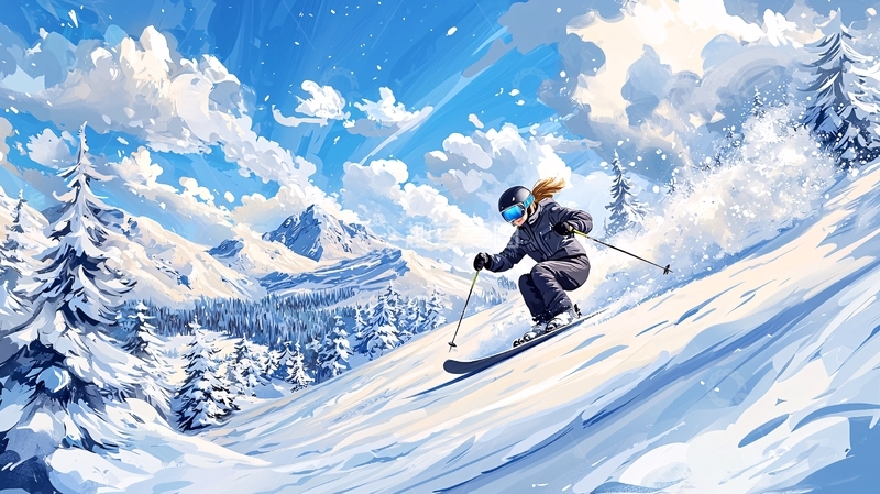 高清大图下载【趣麦麦图】滑雪场景高清图片