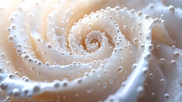 露珠玫瑰花特写