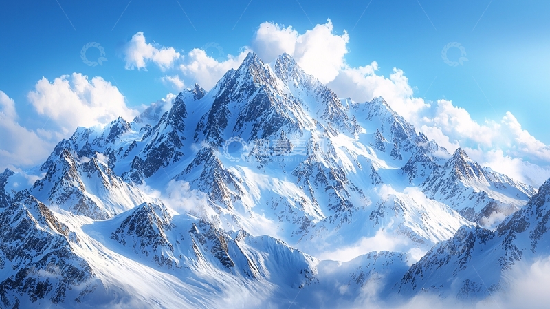 高清大图下载【趣麦麦图】雪山云海美景