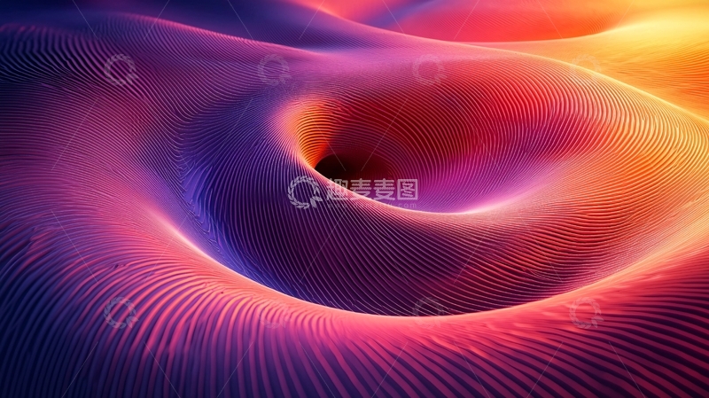 高清大图下载【趣麦麦图】抽象线条漩涡背景图