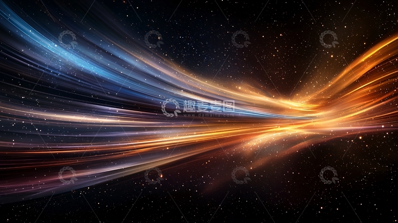 高清大图下载【趣麦麦图】宇宙光束动态效果背景