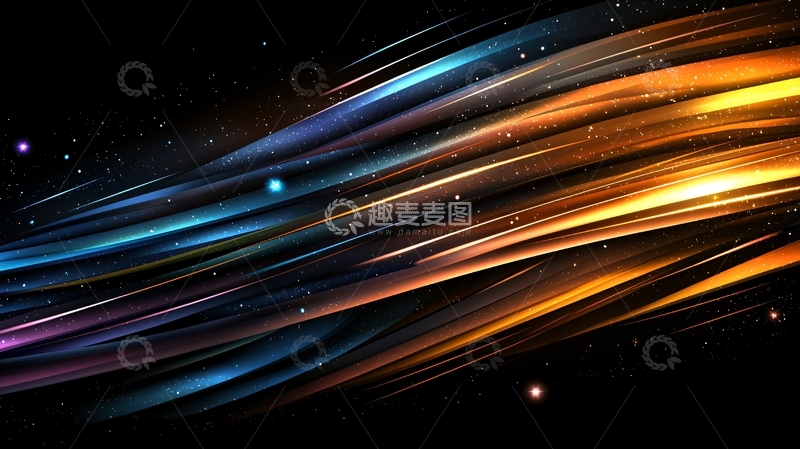 高清大图下载【趣麦麦图】宇宙光带星空背景素材