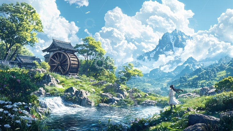 高清大图下载【趣麦麦图】山水田园风光40