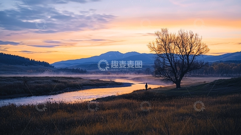 高清大图下载【趣麦麦图】日落时分高清图片