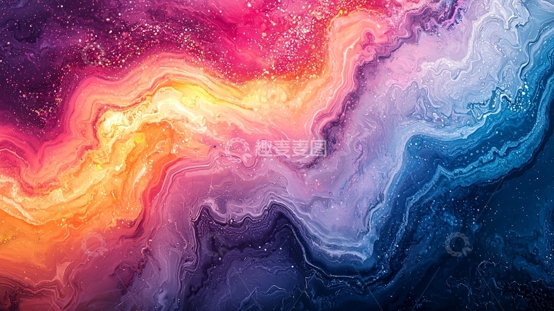 高清大图下载【趣麦麦图】梦幻渐变抽象艺术背景