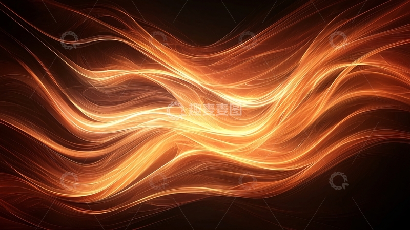高清大图下载【趣麦麦图】火焰流动抽象艺术背景