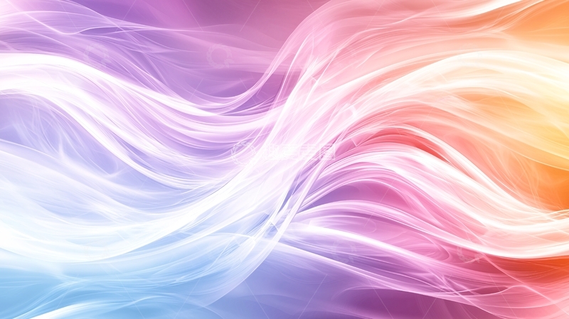 高清大图下载【趣麦麦图】梦幻色彩流动抽象背景