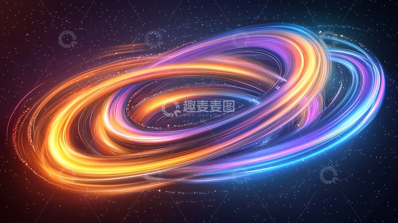 高清大图下载【趣麦麦图】宇宙漩涡光效动态背景