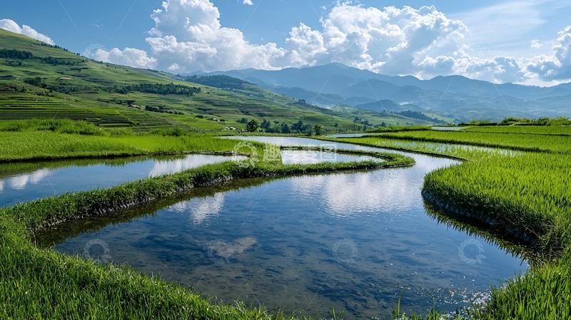 高清大图下载【趣麦麦图】梯田风光高清图片