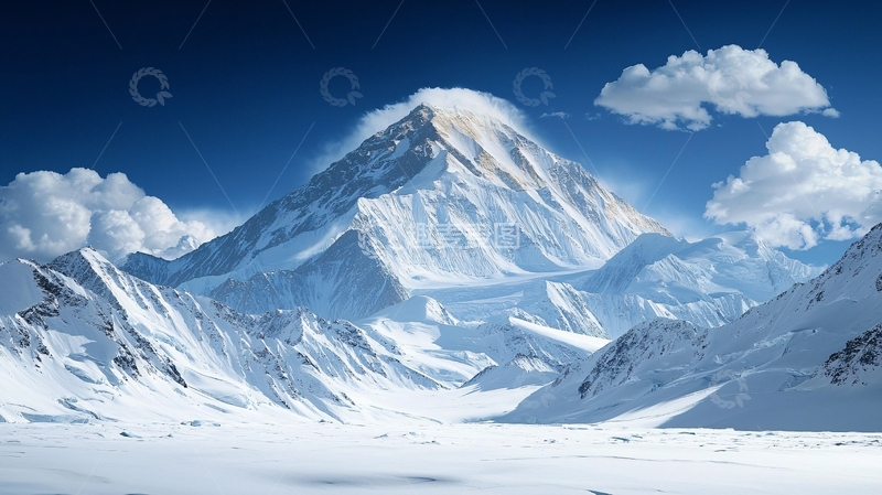 高清大图下载【趣麦麦图】雪山美景自然风光