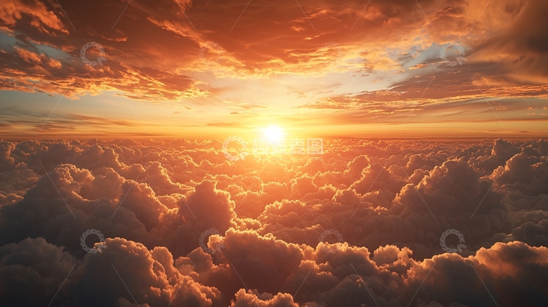 高清大图下载【趣麦麦图】日出云海美丽天空
