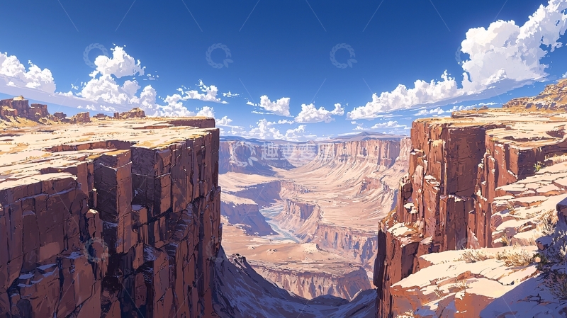 高清大图下载【趣麦麦图】峡谷全景自然风光