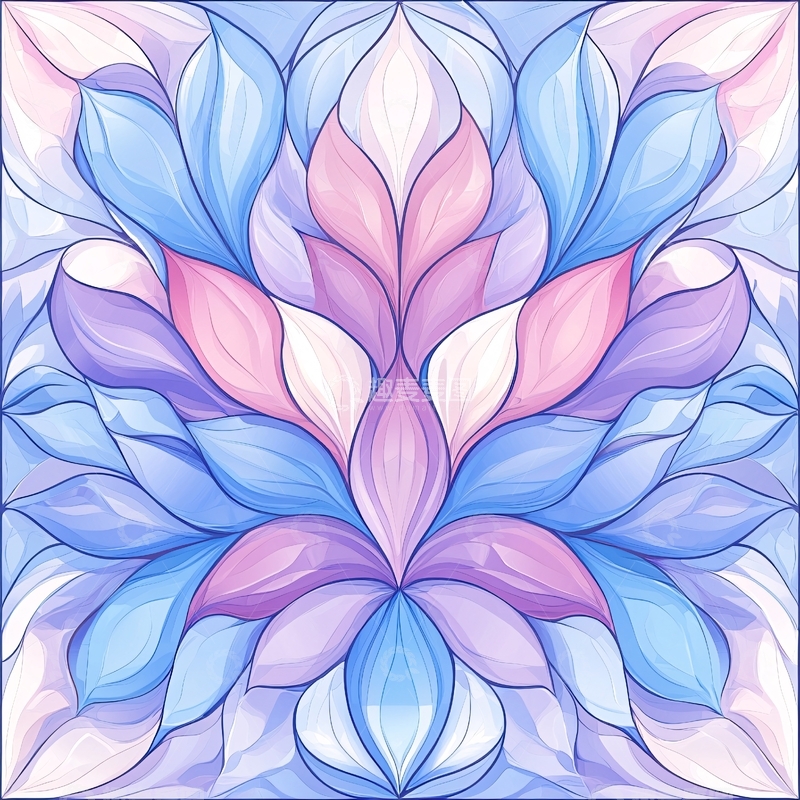 高清大图下载【趣麦麦图】梦幻花瓣抽象艺术图案