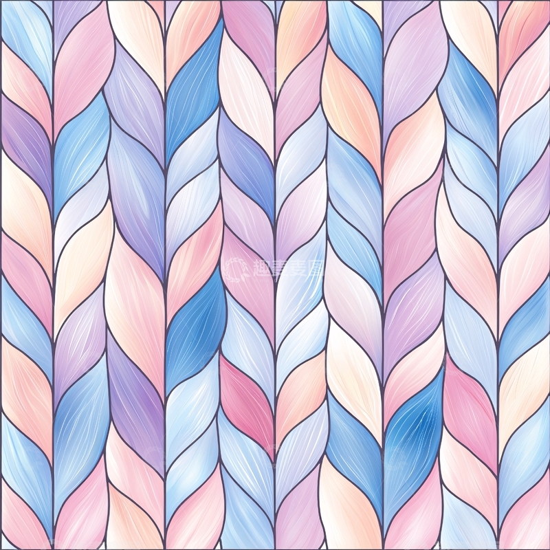 高清大图下载【趣麦麦图】彩色羽毛纹理背景图案