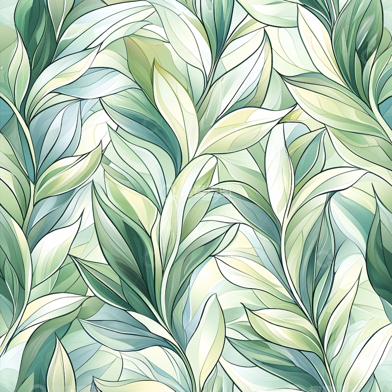 高清大图下载【趣麦麦图】清新自然绿色植物叶子背景