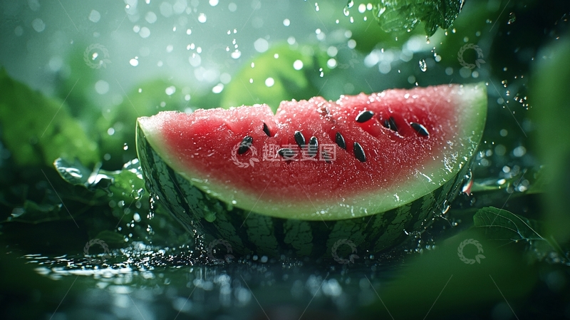 高清大图下载【趣麦麦图】清新夏日西瓜切片