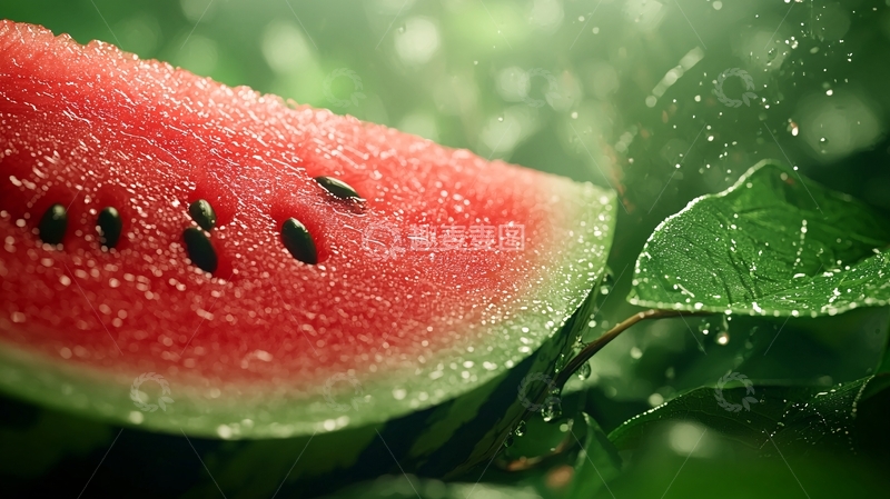 高清大图下载【趣麦麦图】夏日清凉西瓜切片