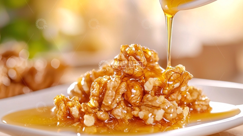 高清大图下载【趣麦麦图】蜂蜜核桃甜点
