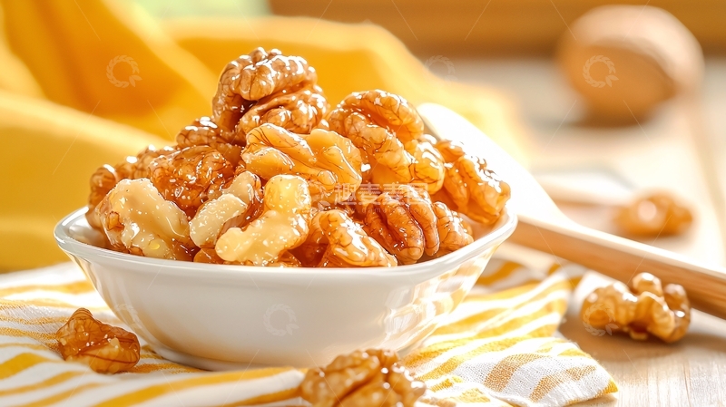 高清大图下载【趣麦麦图】琥珀核桃糖甜蜜零食