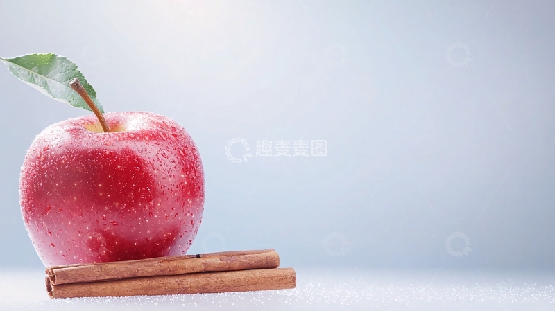 高清大图下载【趣麦麦图】红苹果与肉桂棒