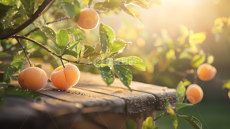 高清大图下载【趣麦麦图】阳光下的橘子树