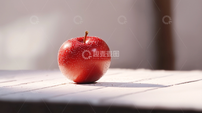高清大图下载【趣麦麦图】阳光下的红苹果