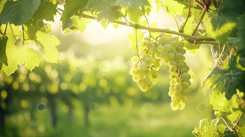 高清大图下载【趣麦麦图】阳光下的葡萄园