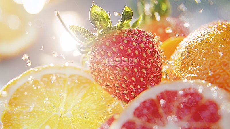 高清大图下载【趣麦麦图】阳光下的新鲜水果