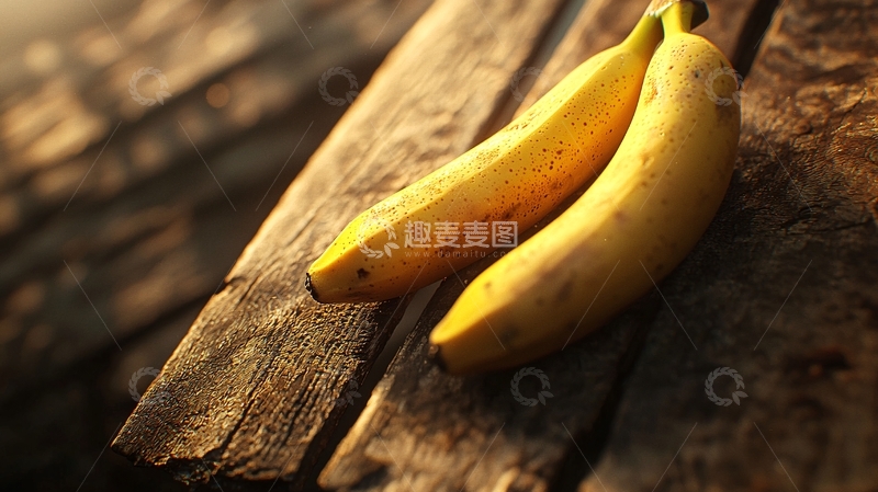 高清大图下载【趣麦麦图】阳光下的香蕉