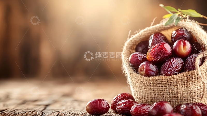 高清大图下载【趣麦麦图】红枣干果篮子背景图