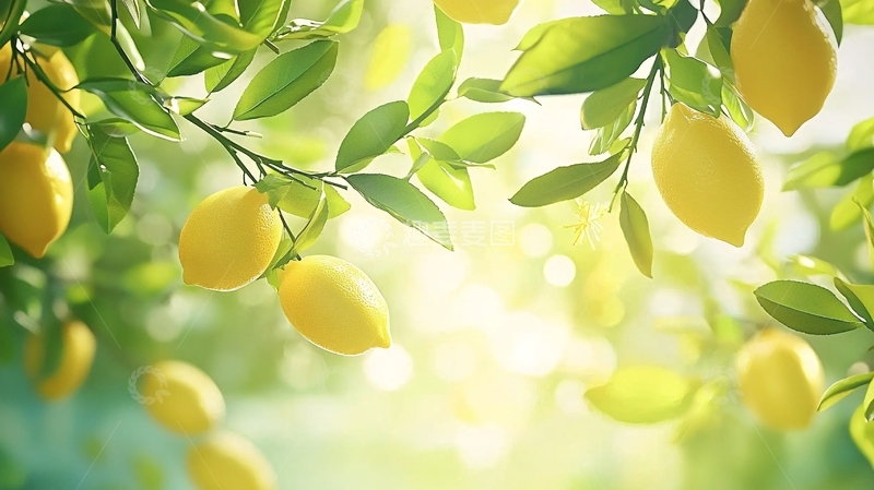 高清大图下载【趣麦麦图】阳光下的柠檬树