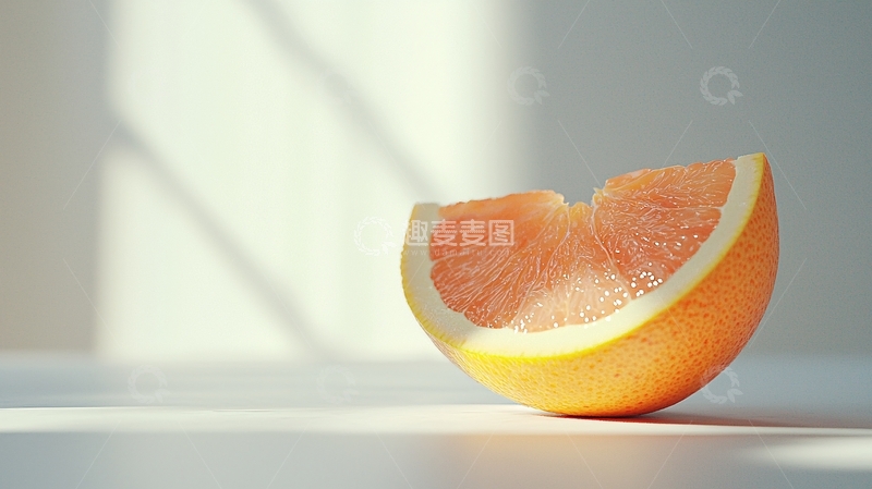 高清大图下载【趣麦麦图】阳光下的柚子切片