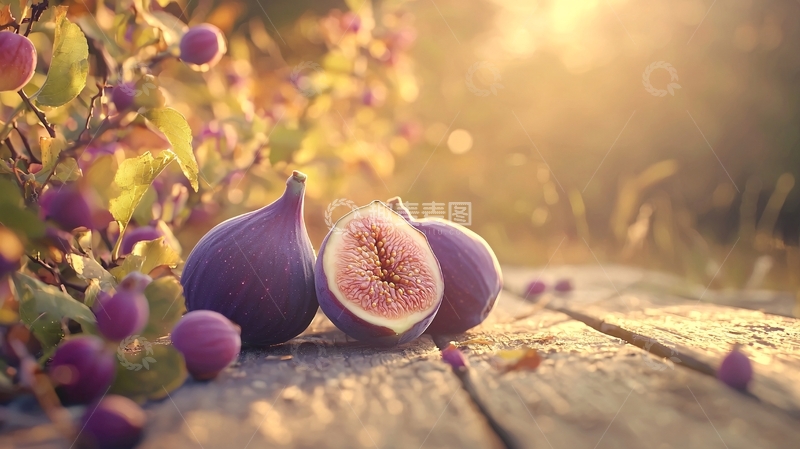 高清大图下载【趣麦麦图】紫色无花果自然风光