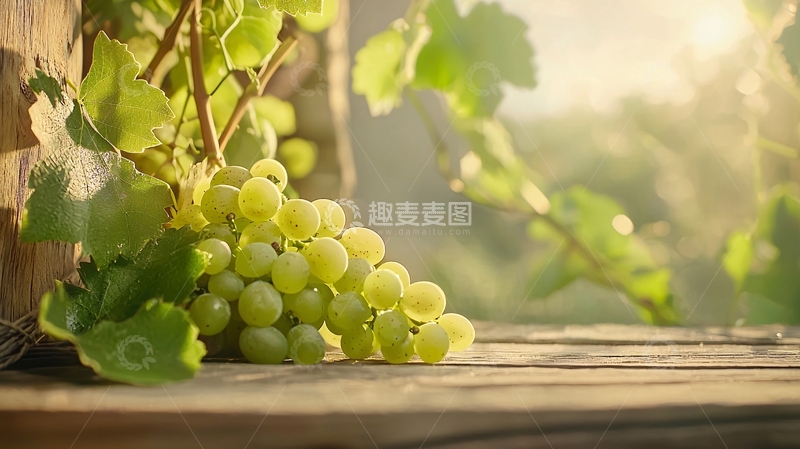 高清大图下载【趣麦麦图】阳光下的葡萄串