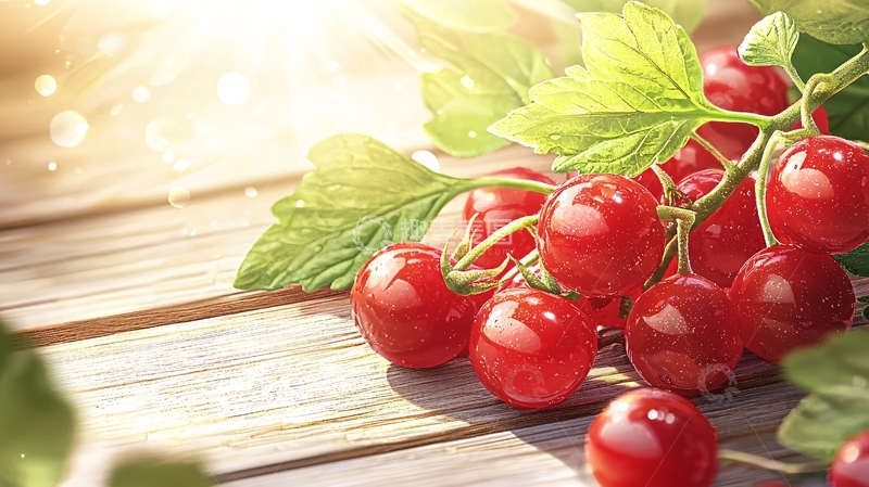 高清大图下载【趣麦麦图】阳光下的樱桃果实