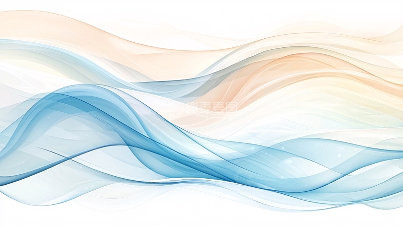 高清大图下载【趣麦麦图】抽象波浪线条背景图