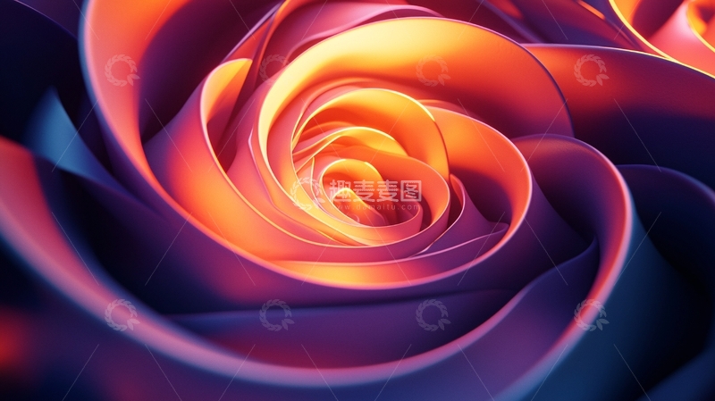 高清大图下载【趣麦麦图】抽象玫瑰花瓣艺术设计