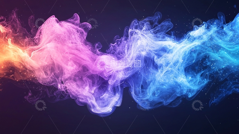 高清大图下载【趣麦麦图】色彩流动的抽象艺术背景