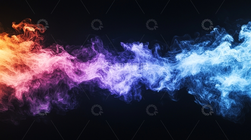 高清大图下载【趣麦麦图】色彩渐变流动烟雾背景