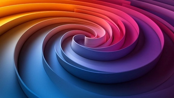 色彩渐变螺旋抽象背景